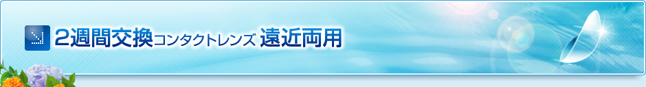 2週間交換コンタクトレンズ遠近両用